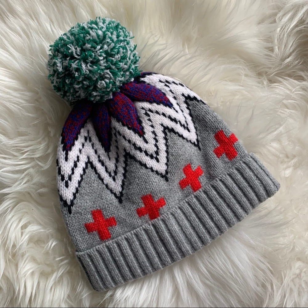 J Crew | Merino Wool Blend Pom Hat